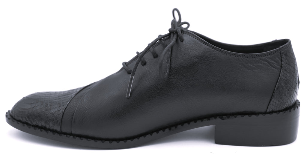 Leather & Python Dress Shoe