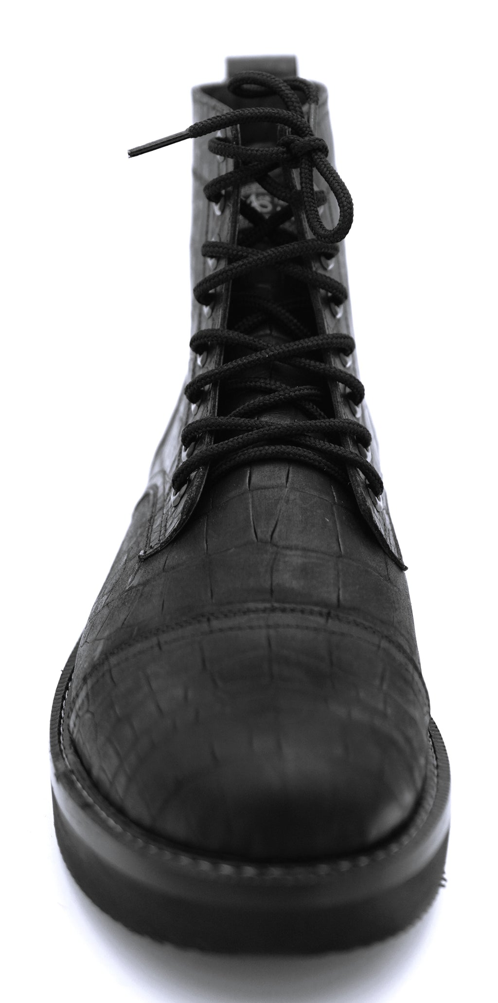 Printed Alligator Cap Toe Boots