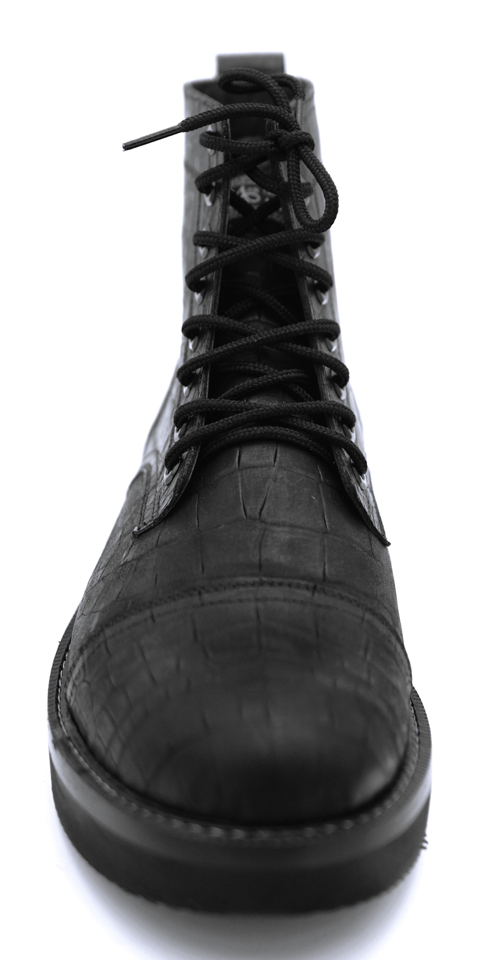 Printed Alligator Cap Toe Boots