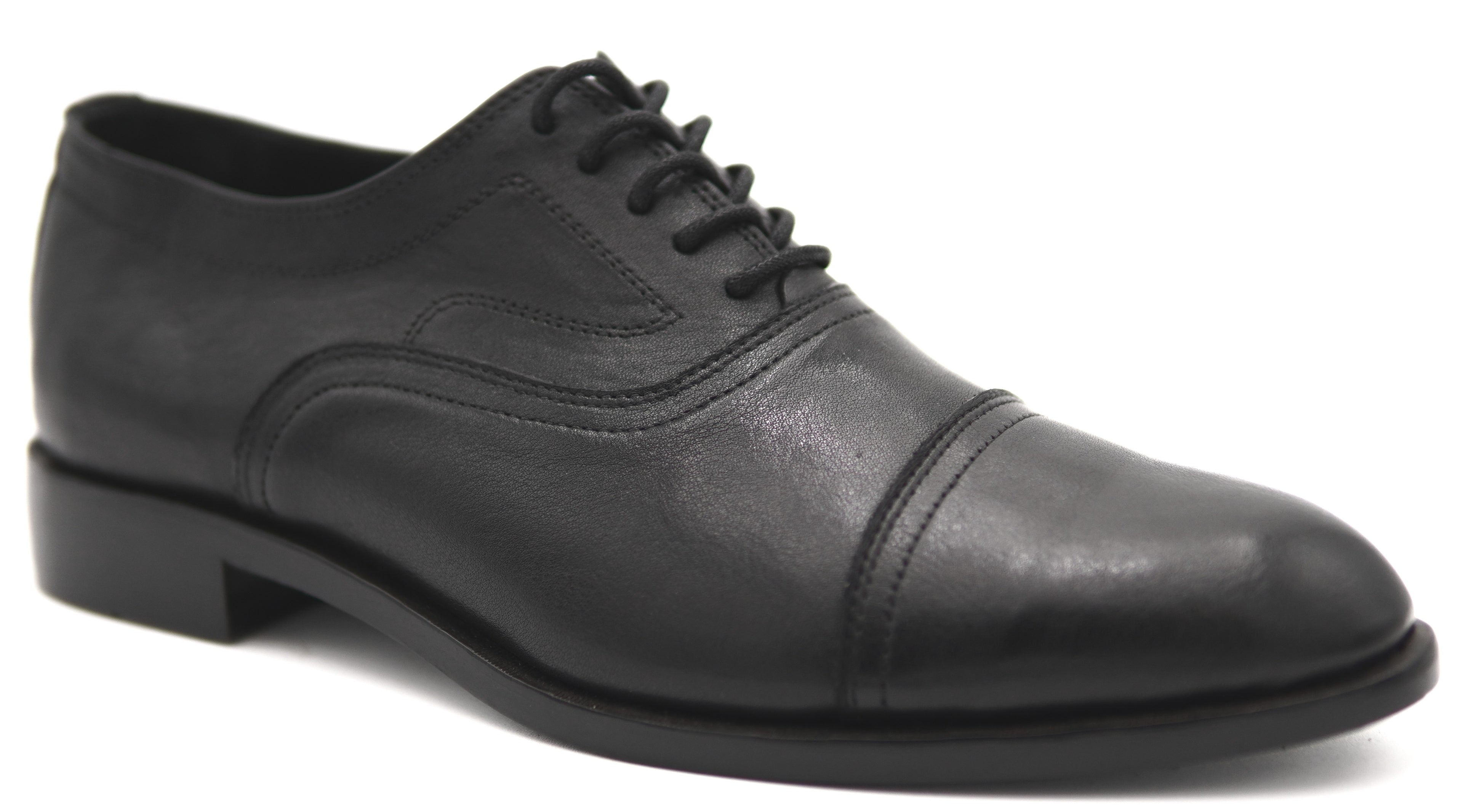 Genuine Full Leather Cap Toe Dress Shoe