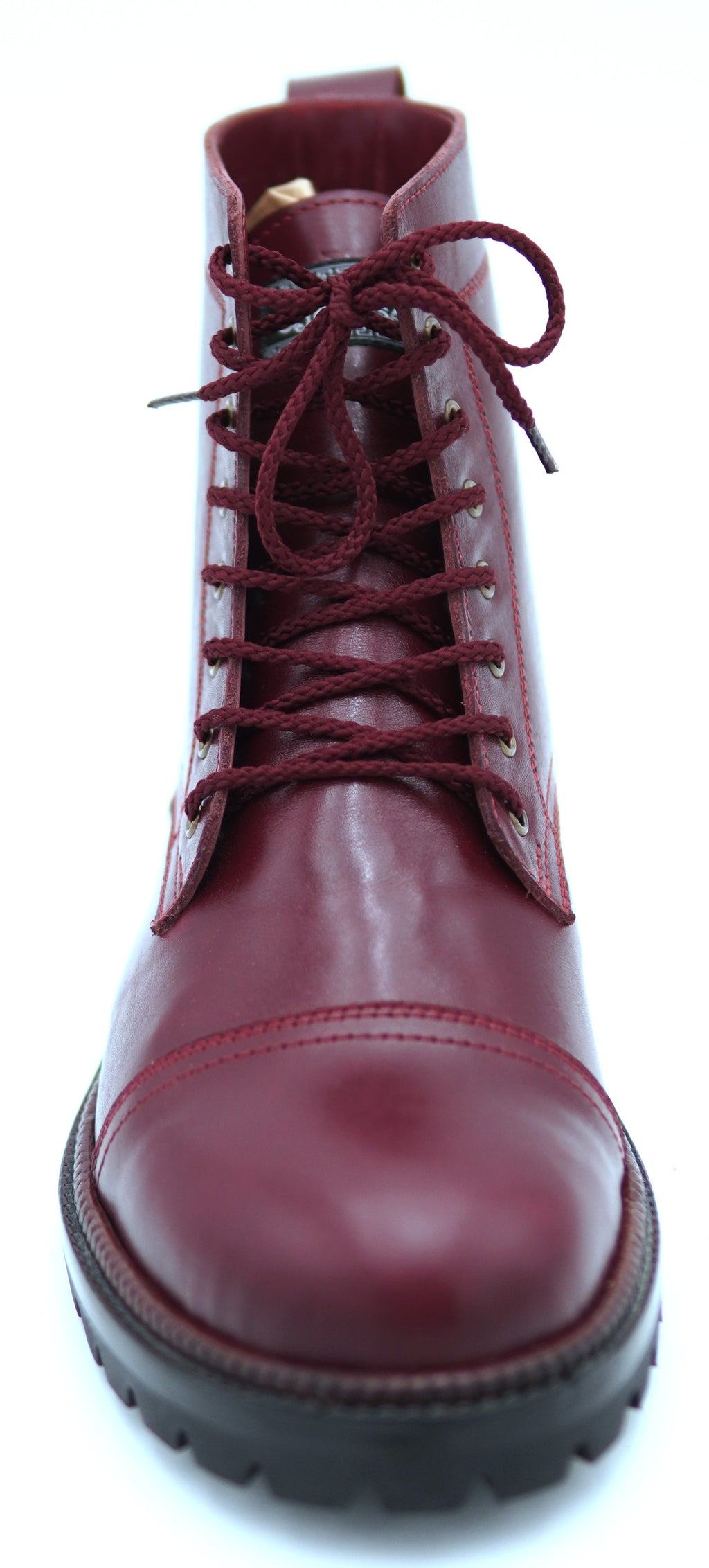 Genuine Leather Cap Toe Boots
