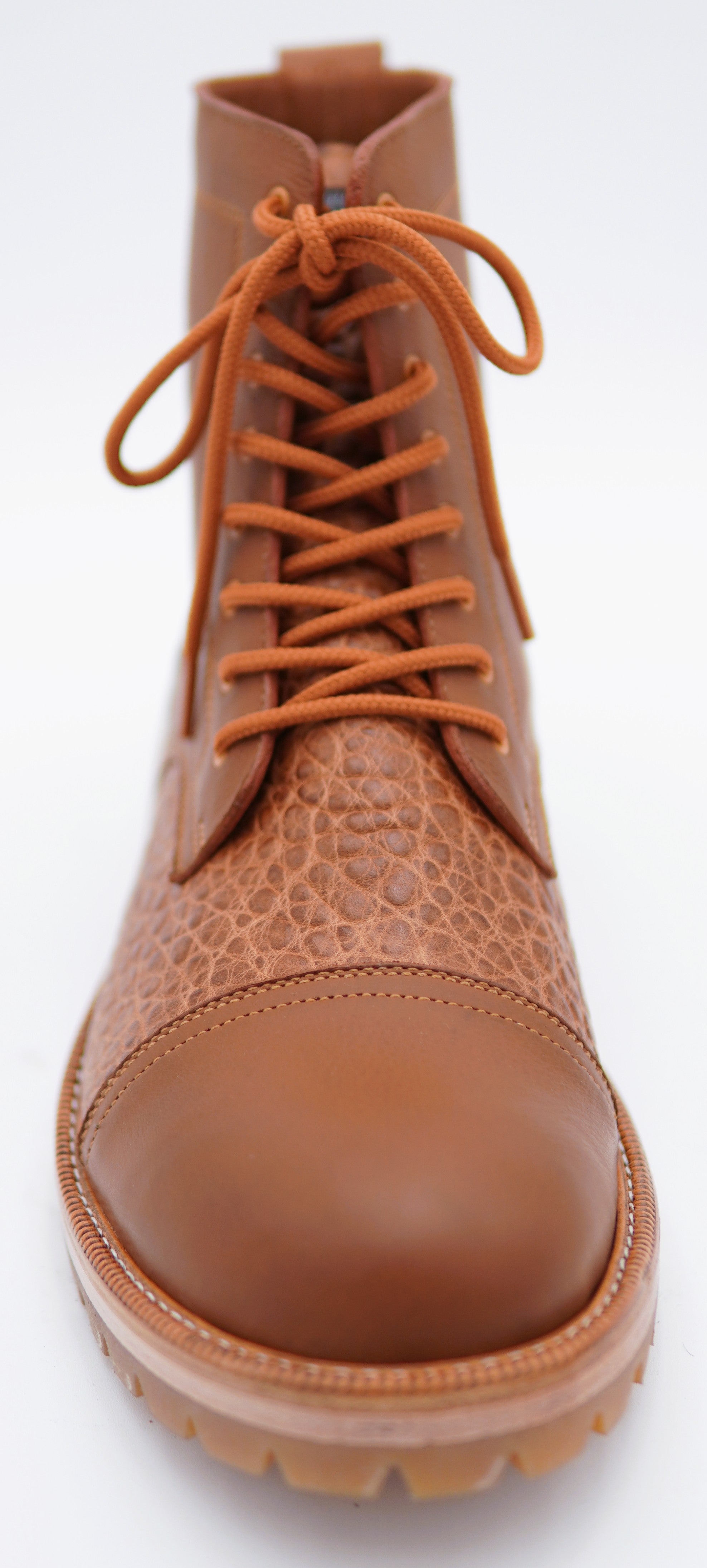 Genuine Buffalo Textured & Leather Cap Toe Boots