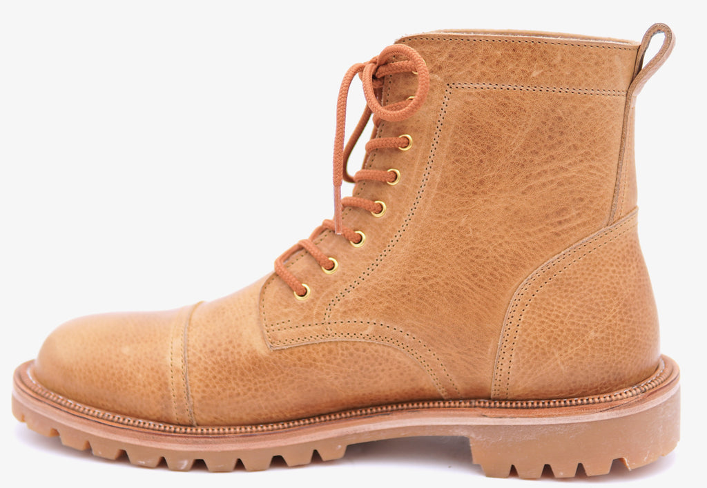 Genuine Leather Cap Toe