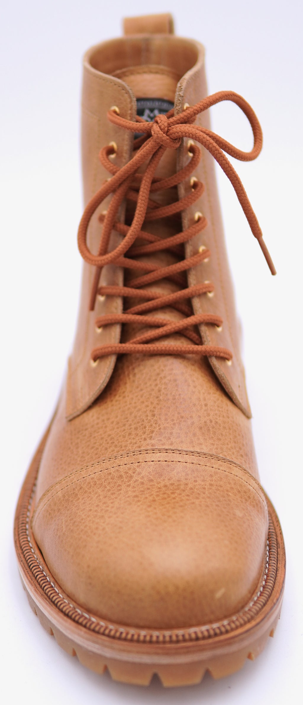 Genuine Leather Cap Toe