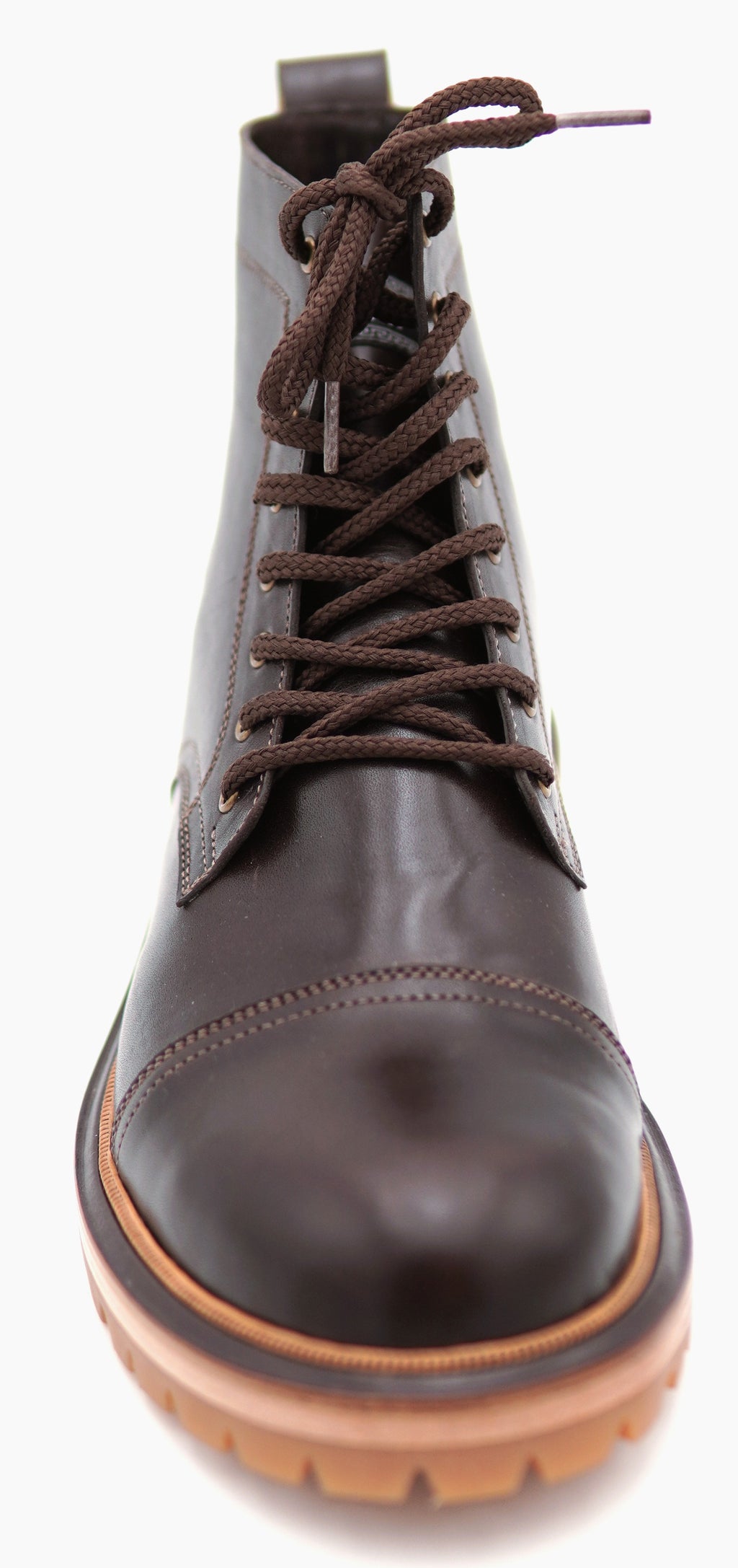Genuine Leather Cap Toe Boots