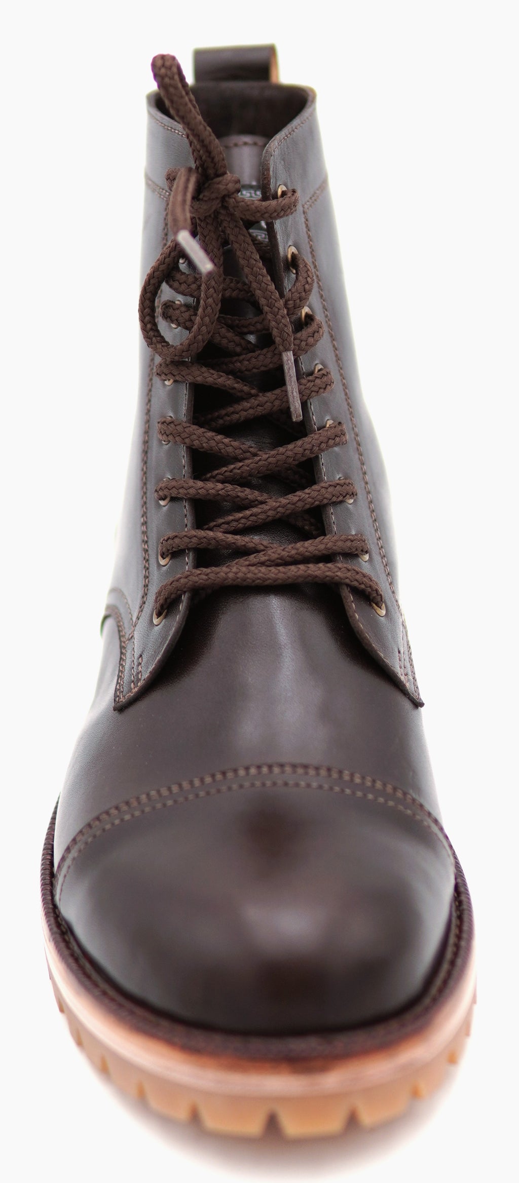 Genuine Leather Cap Toe Boots
