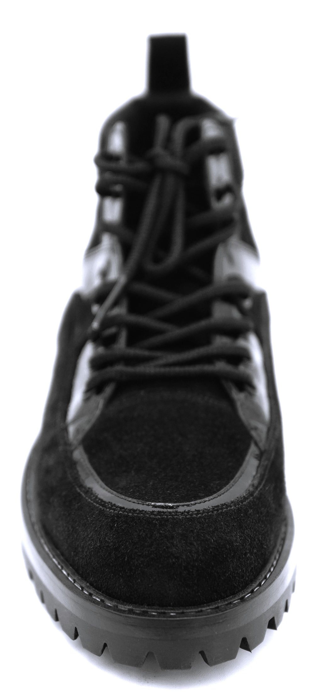 Suede & Patent Leather Boots 8.5-US Men's