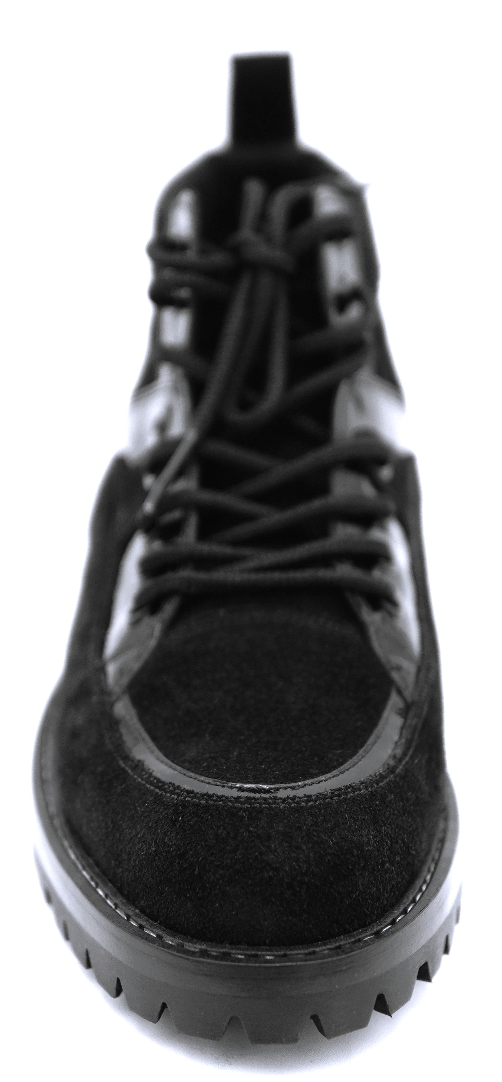 Suede & Patent Leather Boots 8.5-US Men's