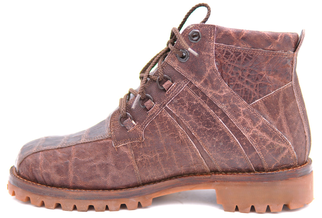 Genuine Alligator & Buffalo Textured Combat Boots