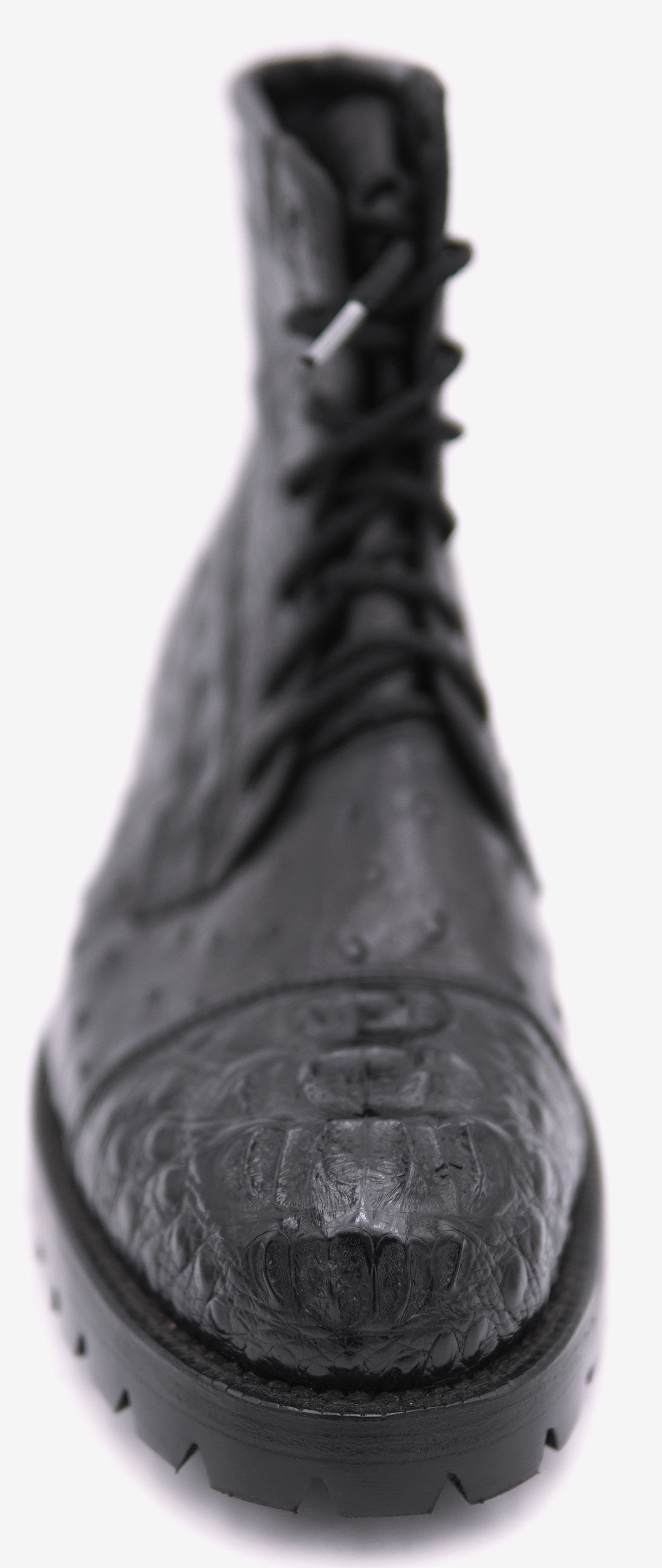 Hornback Caiman & Ostrich Combat Boots