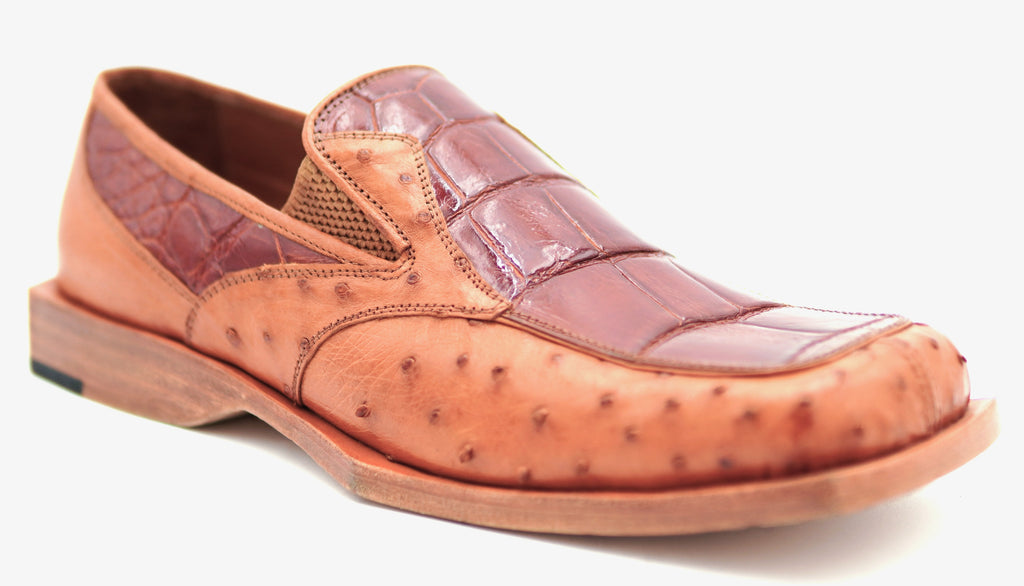 Alligator & Ostrich Loafer Dress Shoe