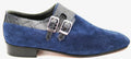 Suede & Alligator Monk Strap Dress Shoe