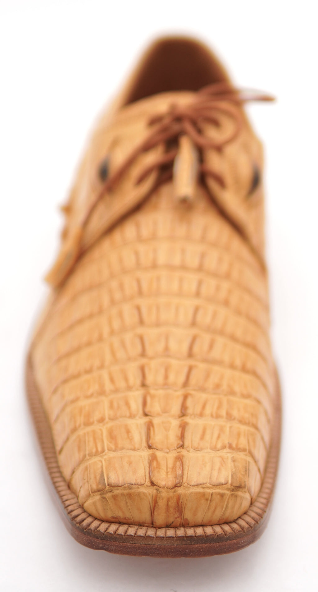 Genuine Caiman Tail with Eyes Dress Shoe