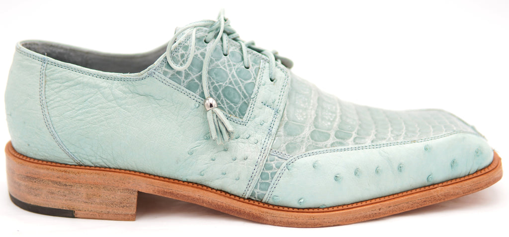 Caiman Belly & Ostrich Dress Shoe