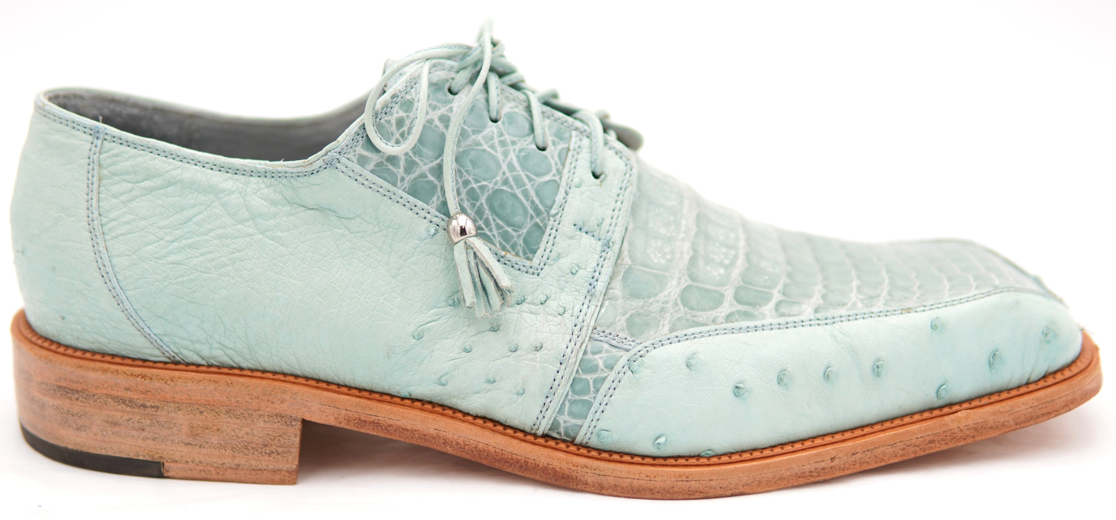 Caiman Belly & Ostrich Dress Shoe