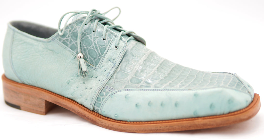 Caiman Belly & Ostrich Dress Shoe