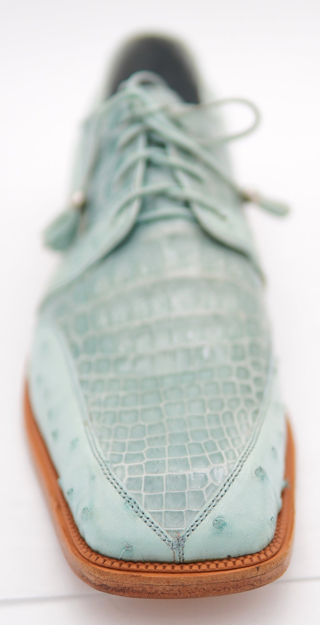 Caiman Belly & Ostrich Dress Shoe