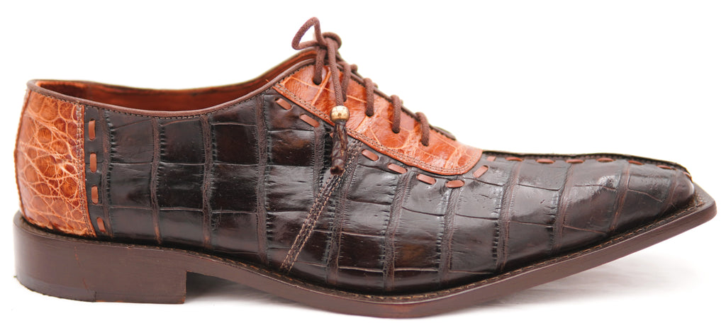 Genuine Alligator Pointed Toe Dress Shoe