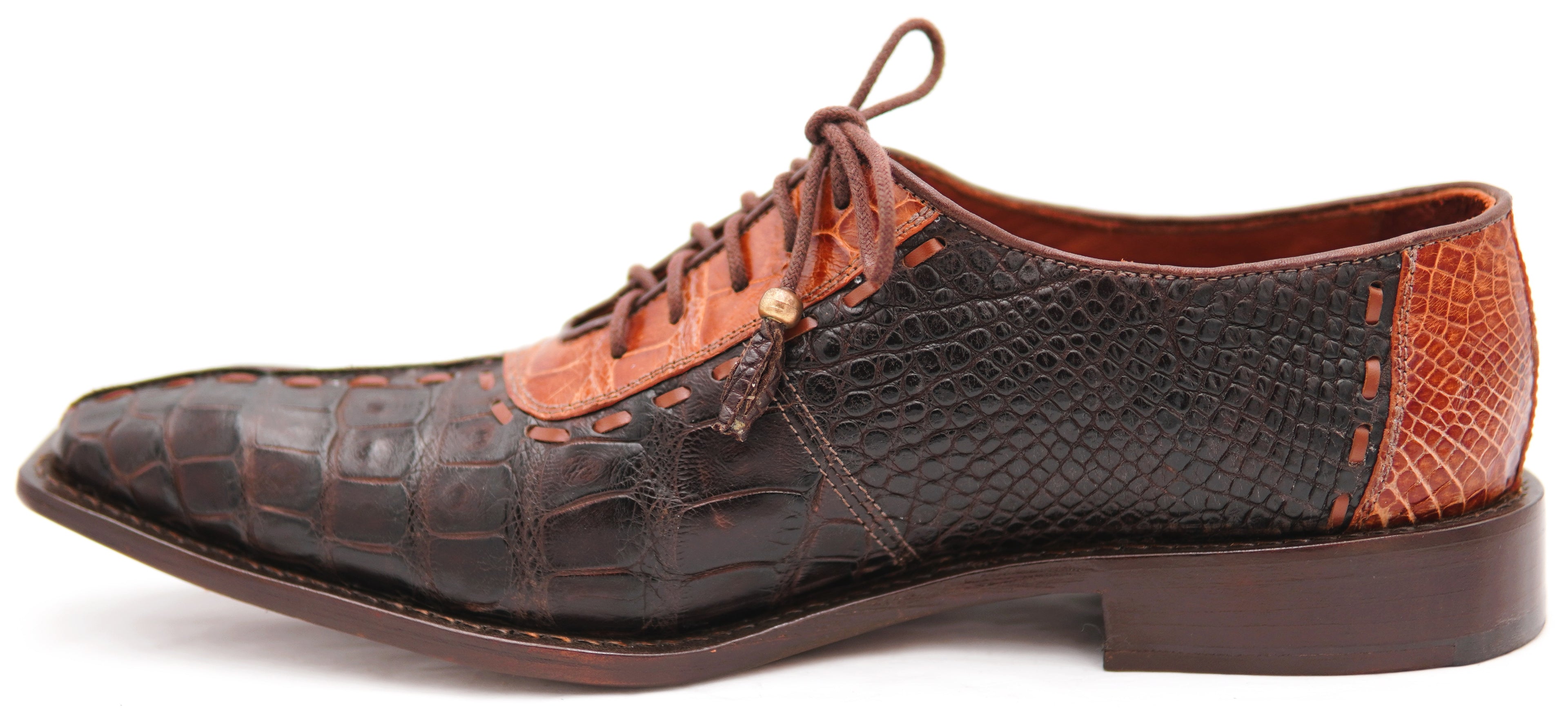 alligator dress shoes Sheriff Collection 1505-2002 13 / Purple Whether youre attending a wedding Formal Alligator Leather Lace Up