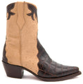 Oryx Ostrich & Dark Brown Alligator Botin