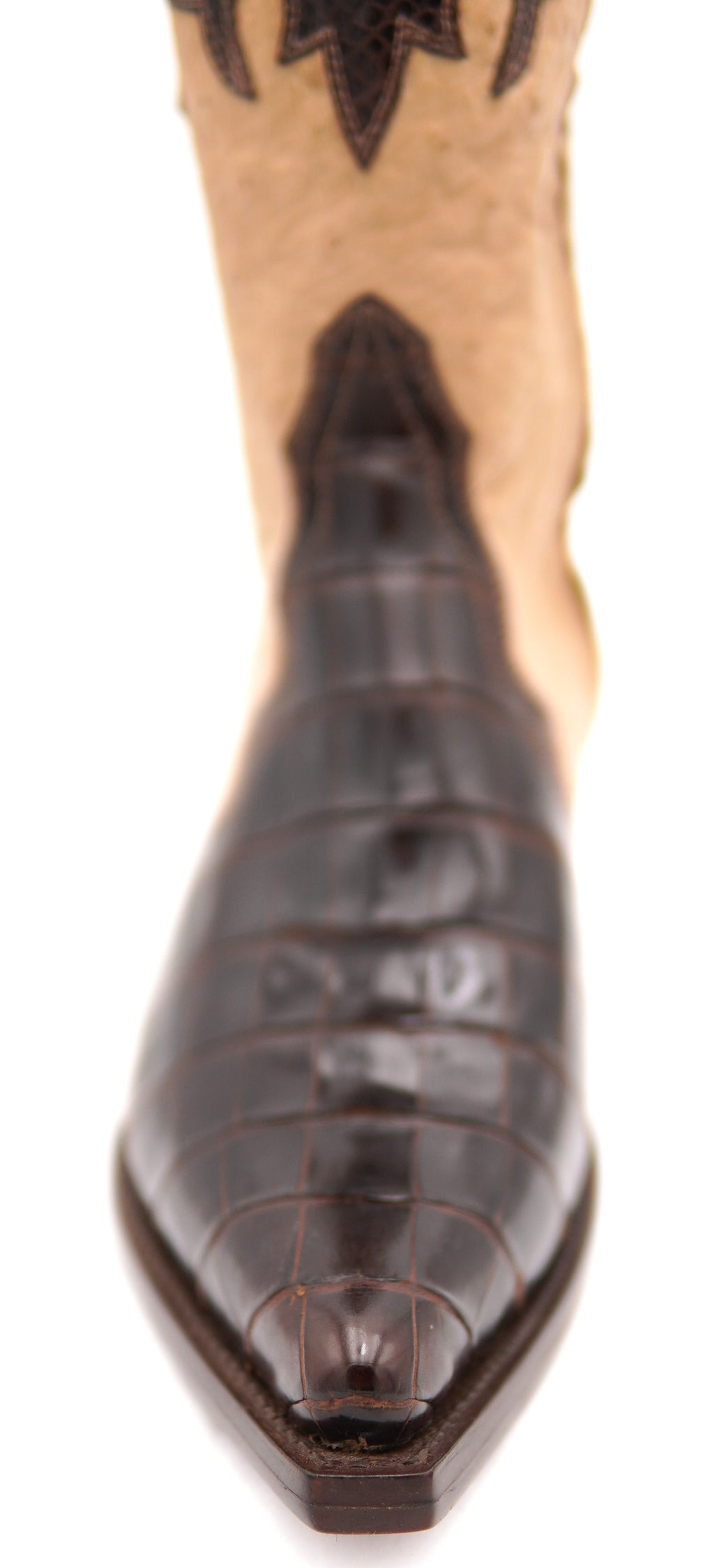 Oryx Ostrich & Dark Brown Alligator Botin