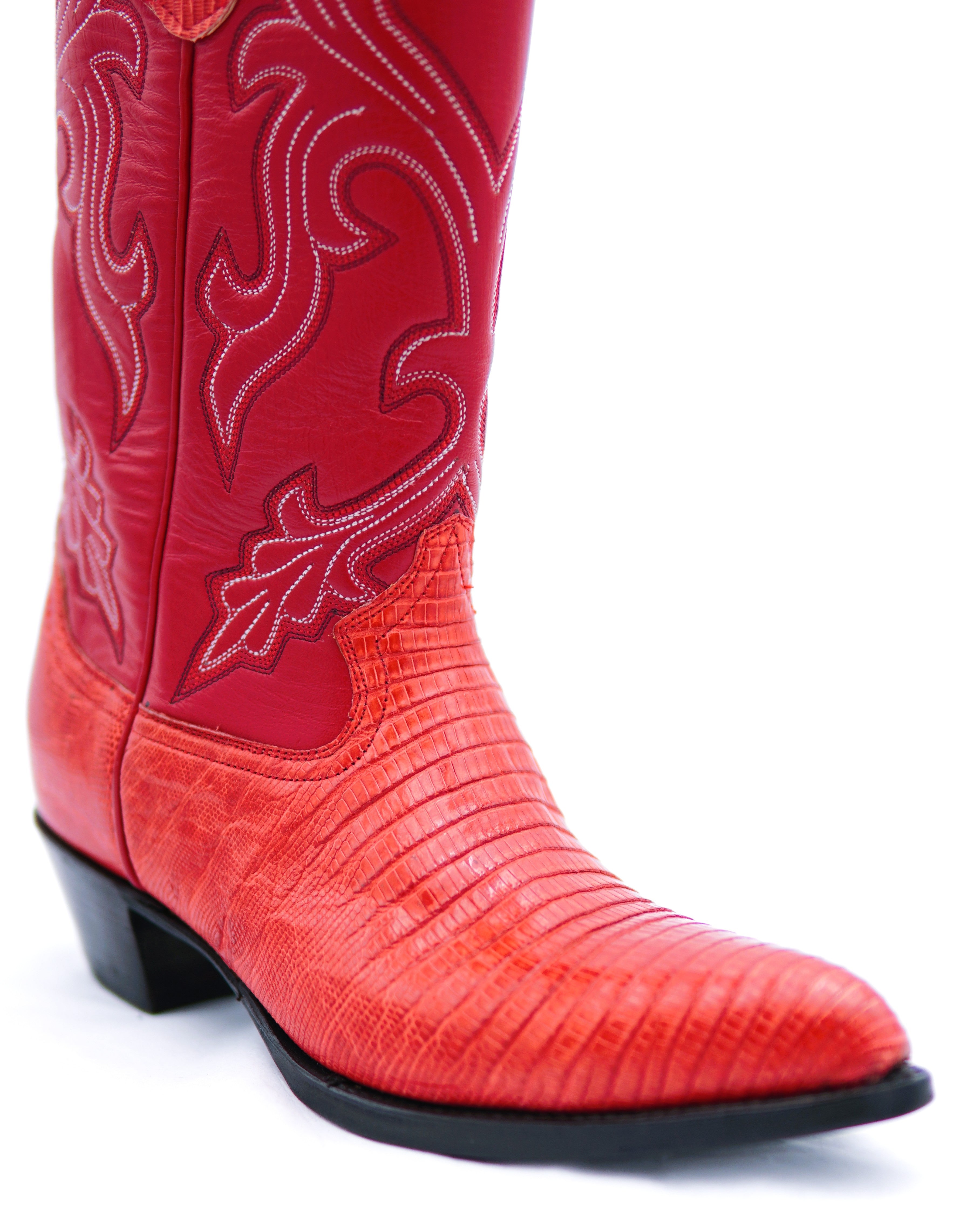 Lizard Western Boots USA- 9 Women's
