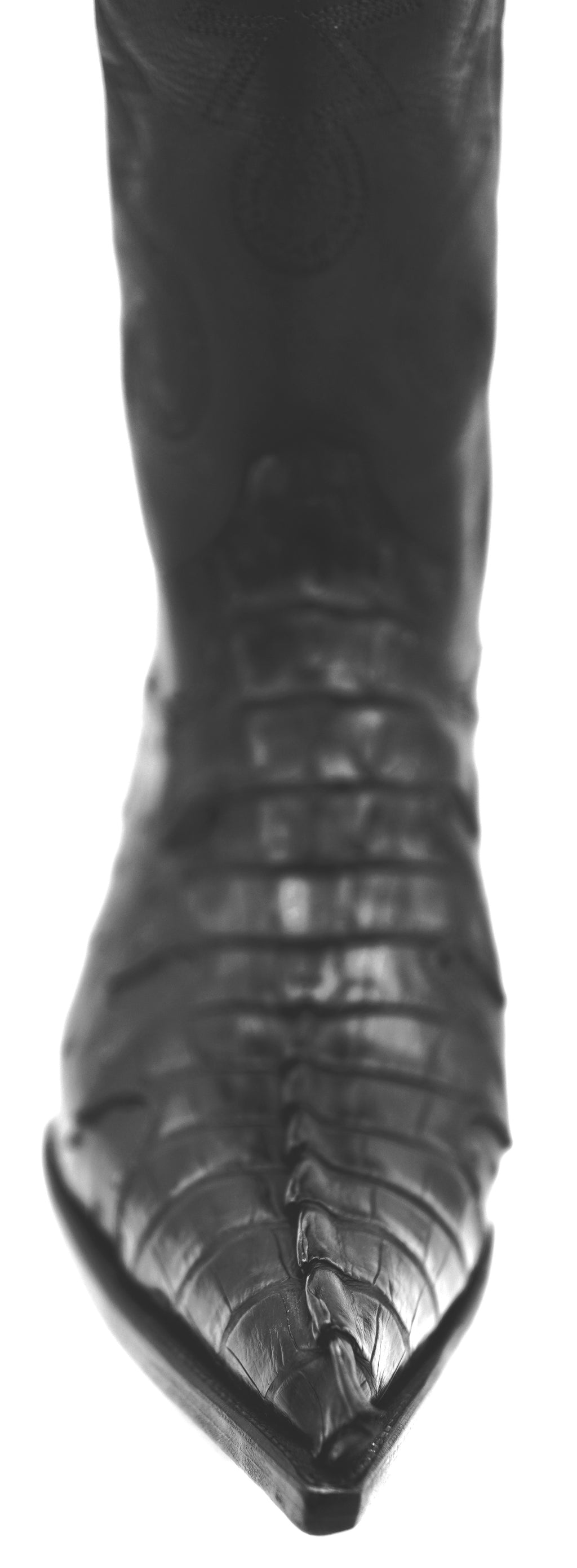Ostrich & Caiman Tail Western Boot Pointed Toe