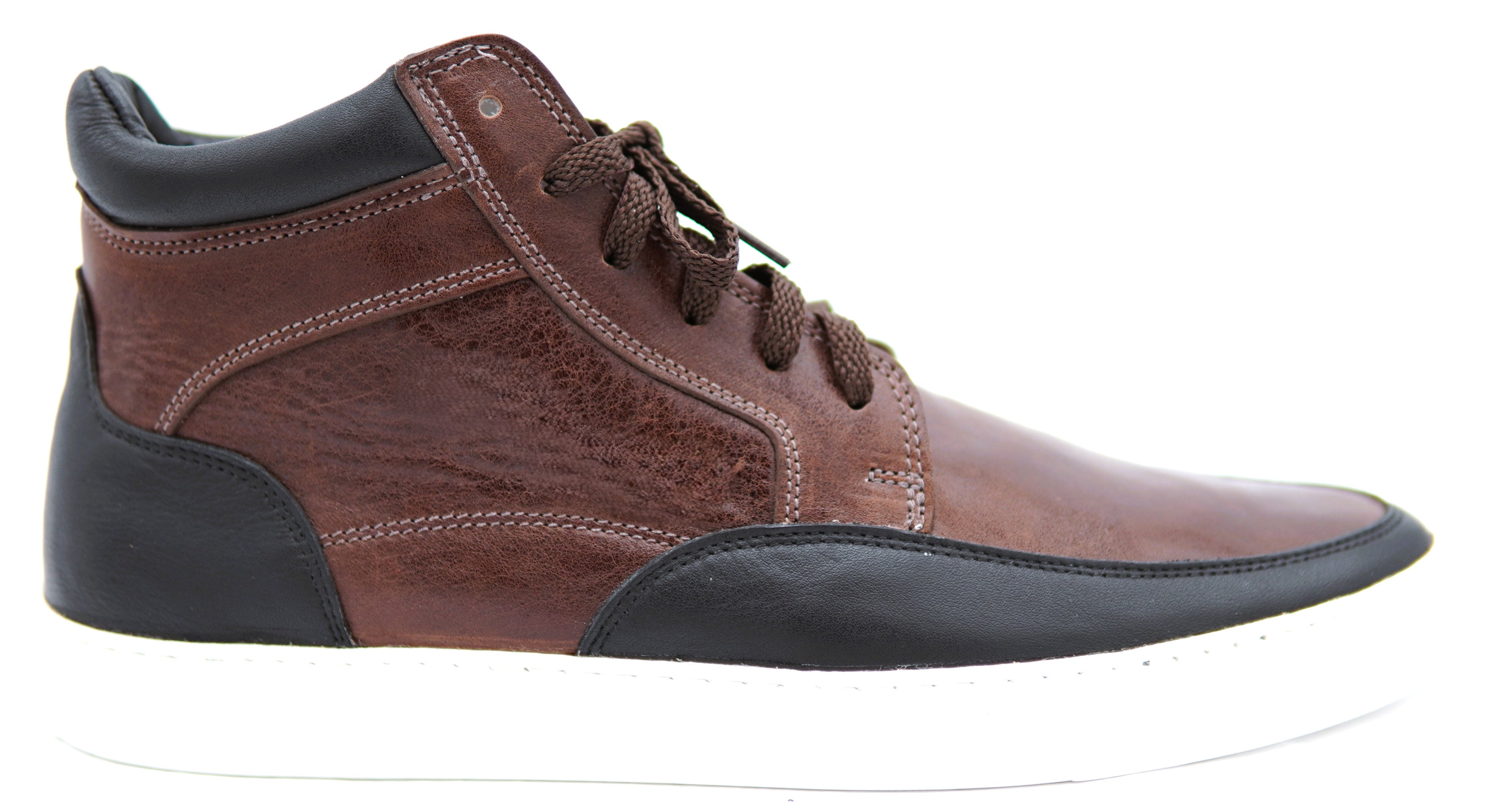 Full Genuine Leather High Top Sneakers