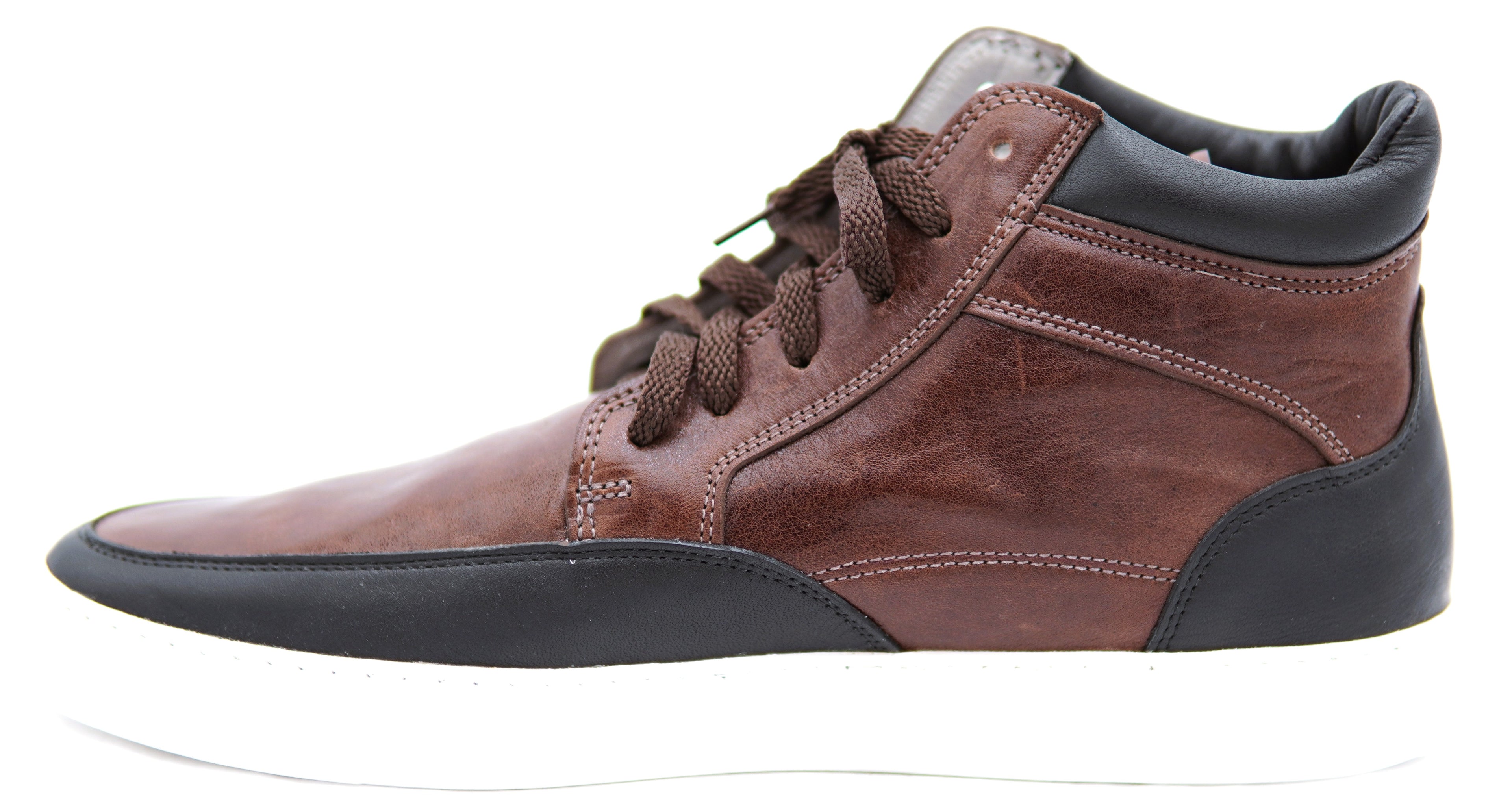 Full Genuine Leather High Top Sneakers