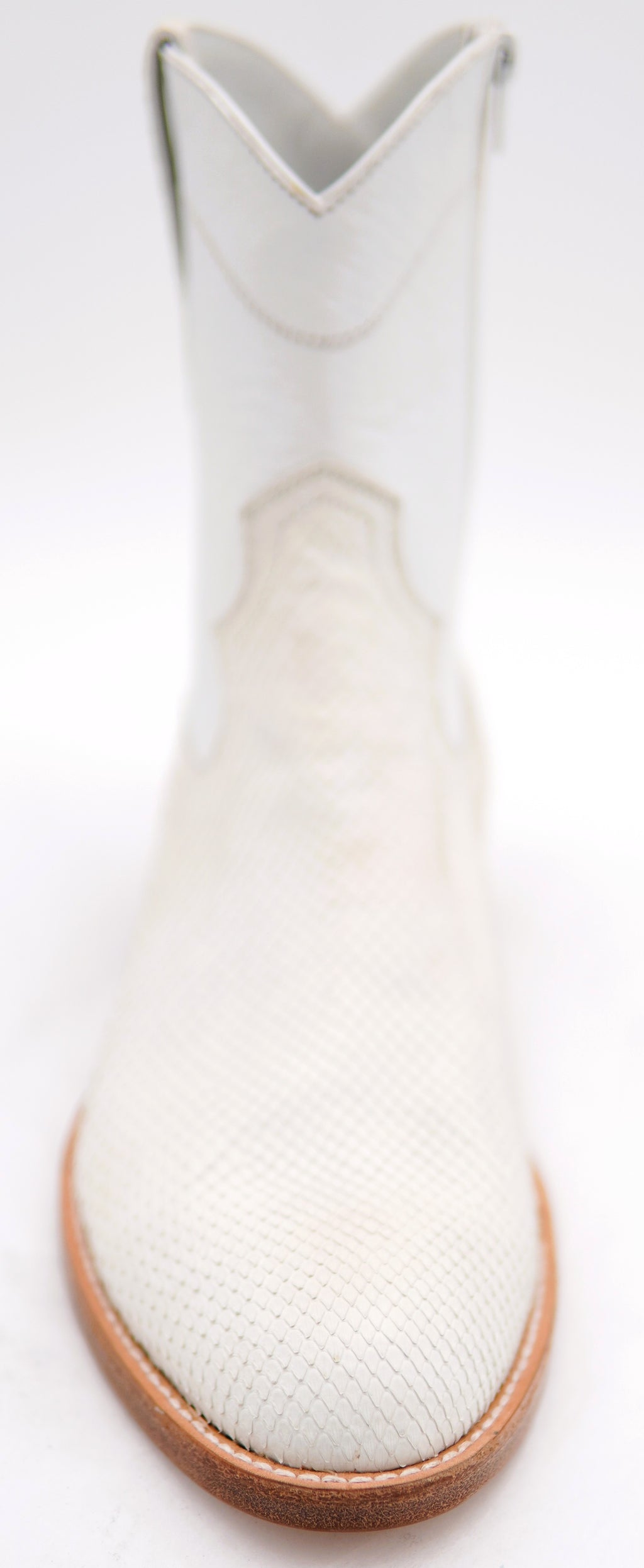 Winter White Snake Botin