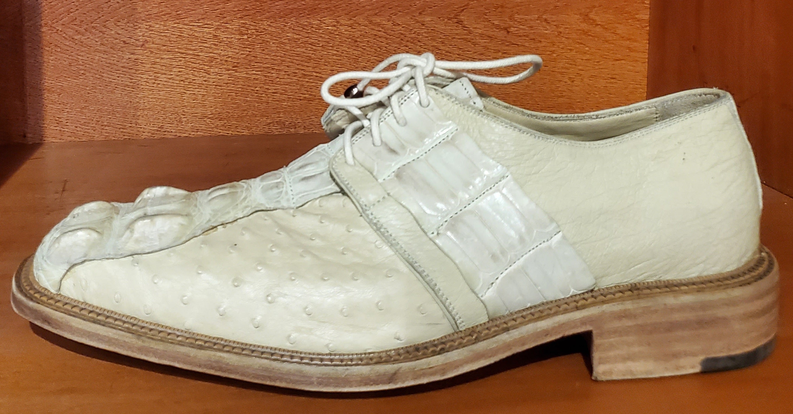 White Crocodile & Ostrich US 10.5 image 1