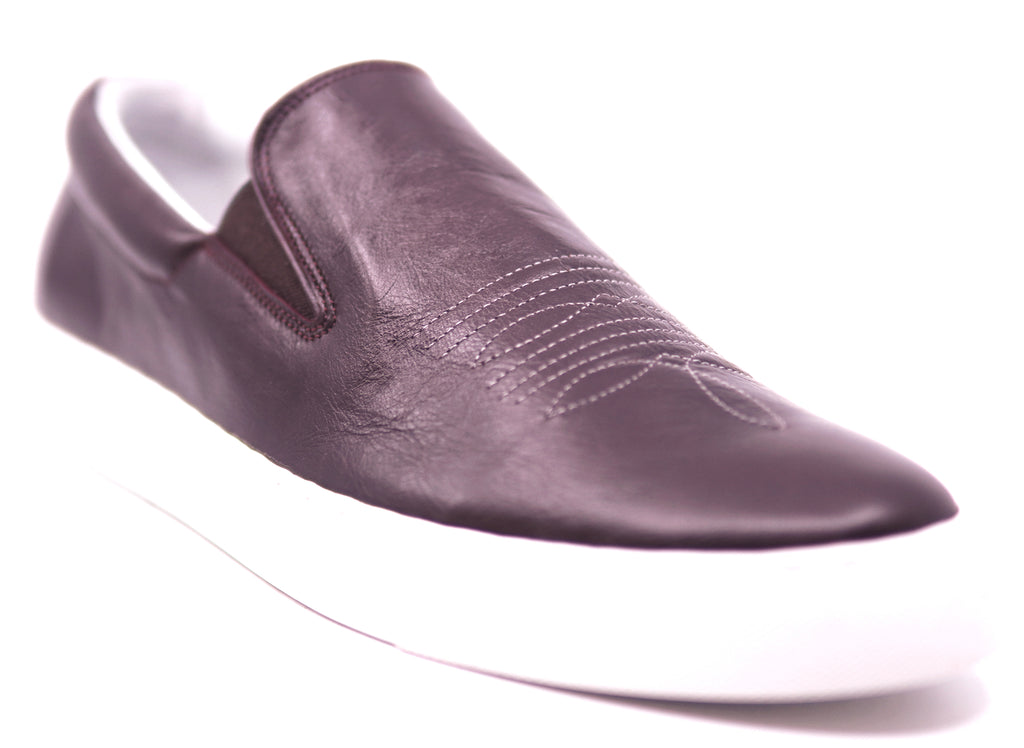 Genuine Leather Slip-On Sneakers image 2
