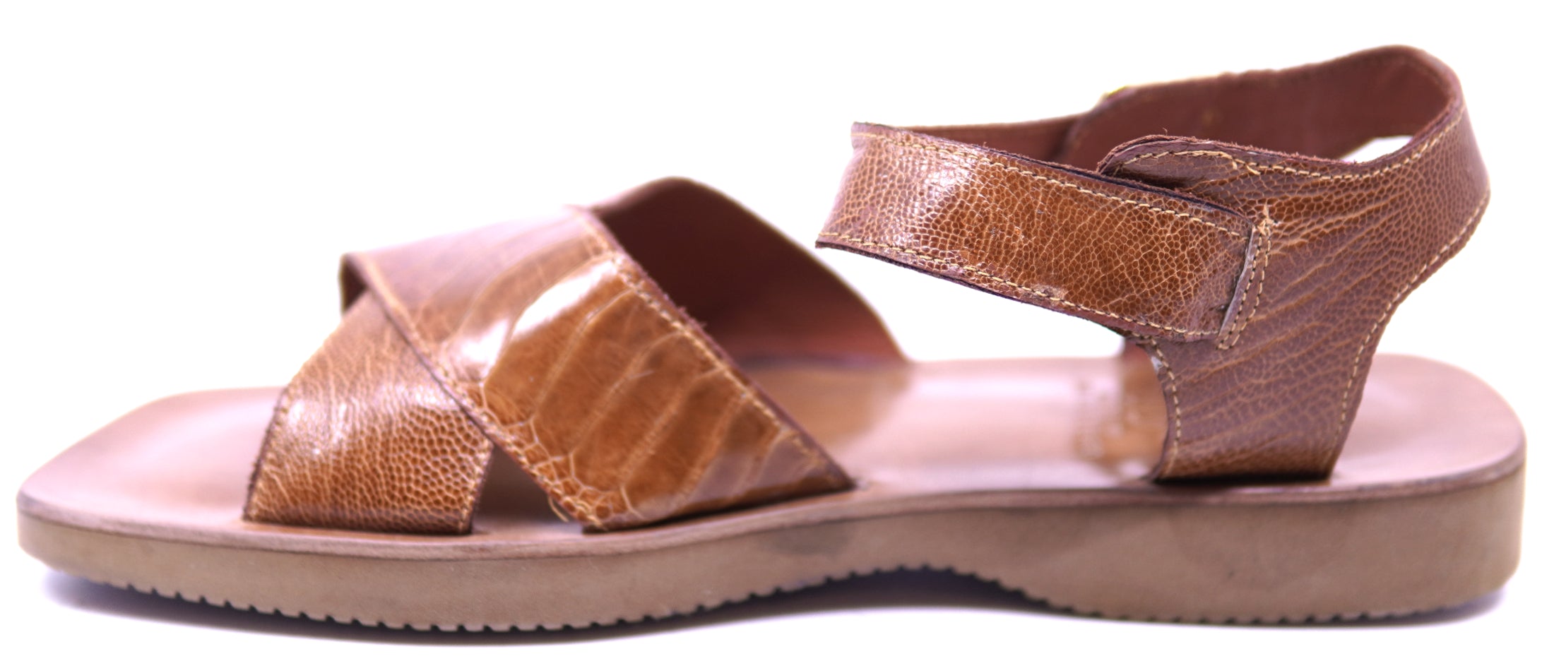 Genuine Unisex Ostrich Leg Sandals image 1