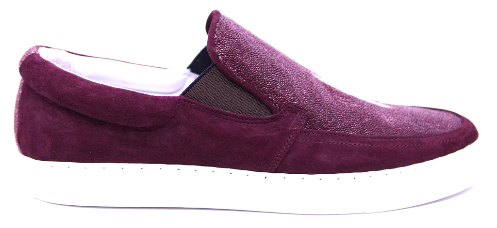 Stingray & Suede Slip-On Sneakers image 0