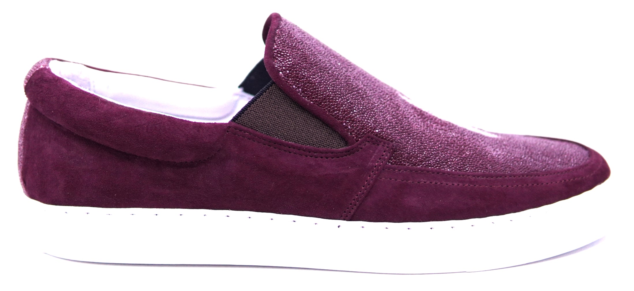 Stingray & Suede Slip-On Sneakers image 0