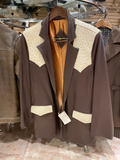 Ostrich and Lamb Leather Coat US Men's Large image 0