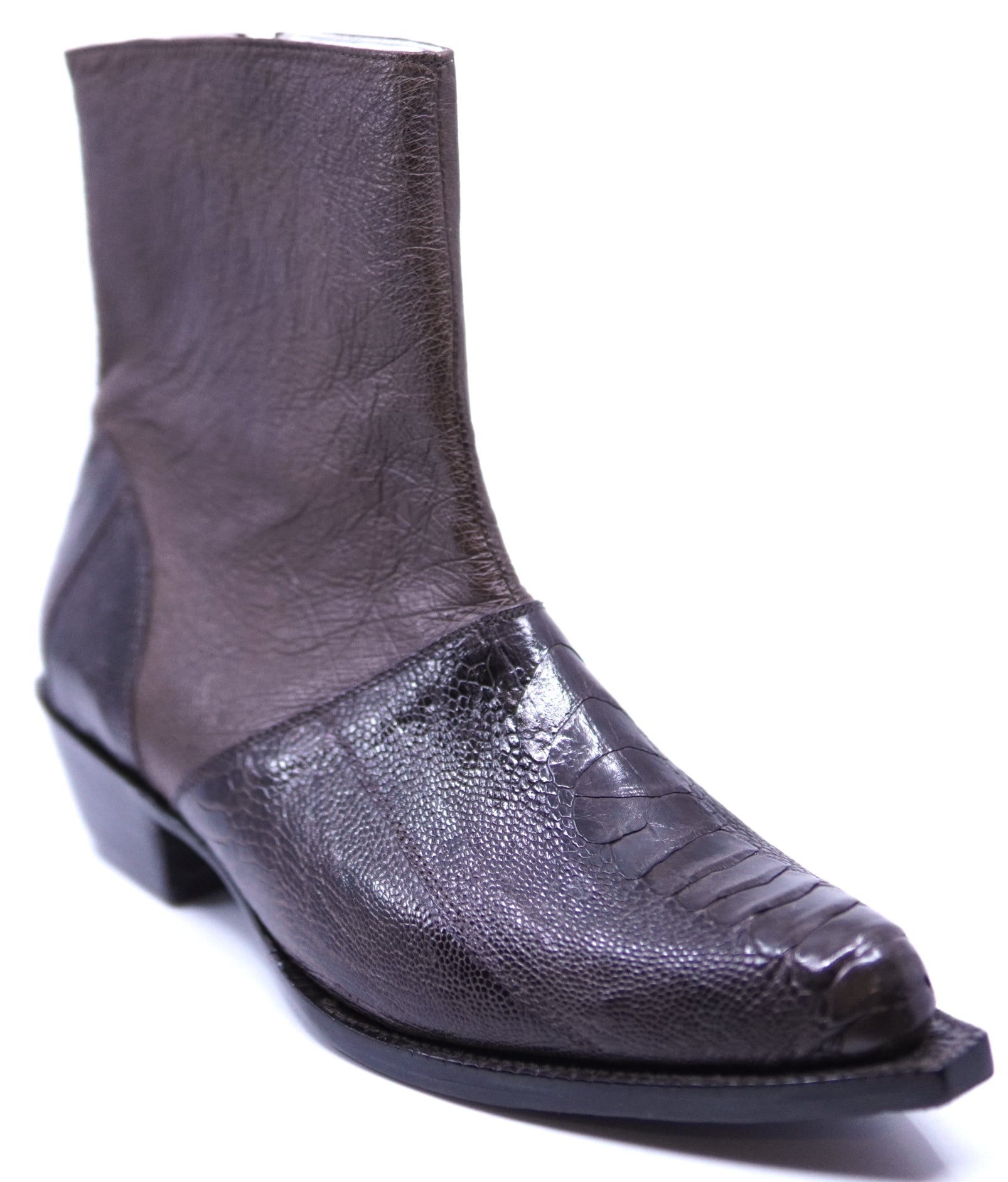 Brown Ostrich Botin image 2