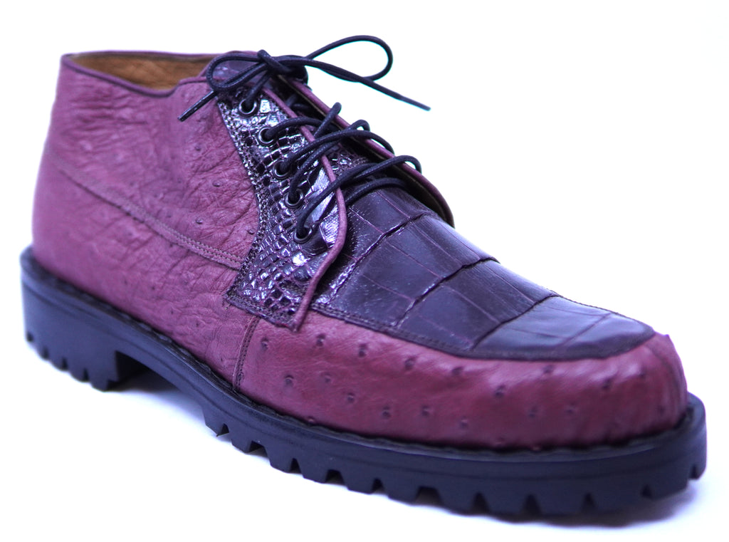 Ostrich & Alligator Belly Ankle Boots image 2