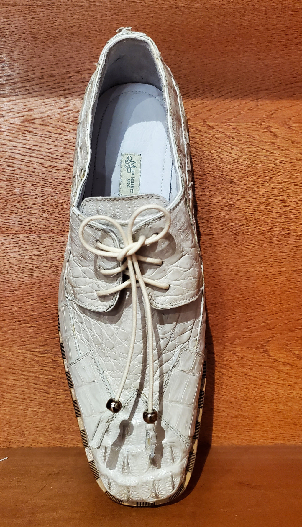 007 White Bone Crocodile Dress Shoe US Men's 11 image 2