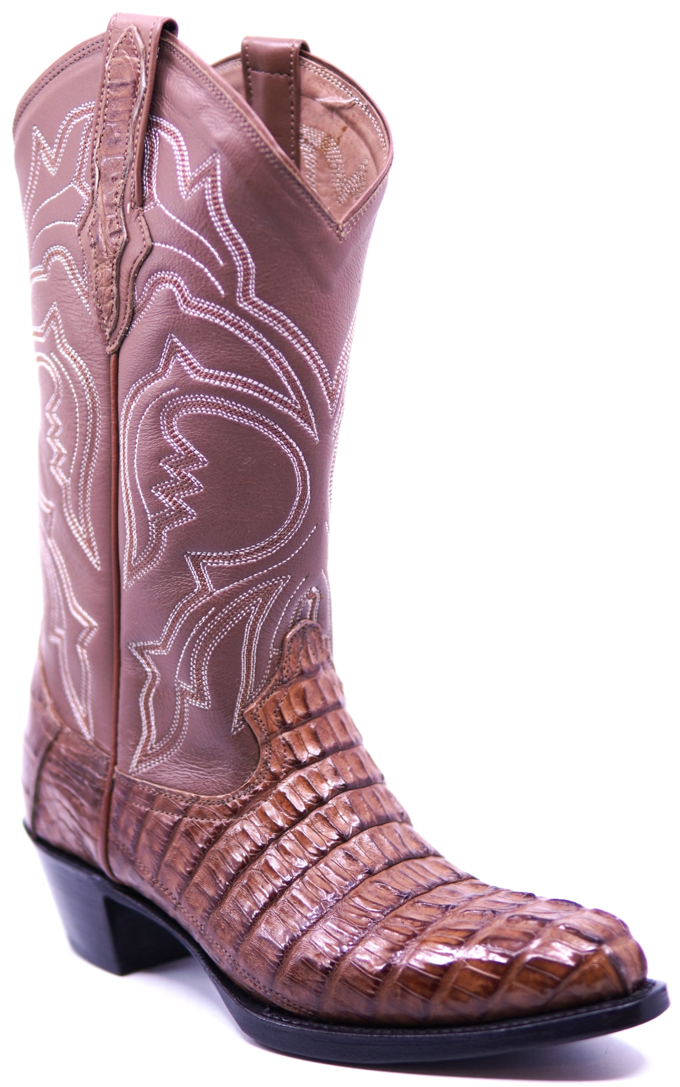 Brown Crocodile Tail Cowboy Boots image 2