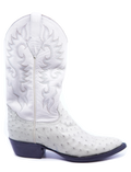 Bone Ostrich Boots IN STOCK image 0