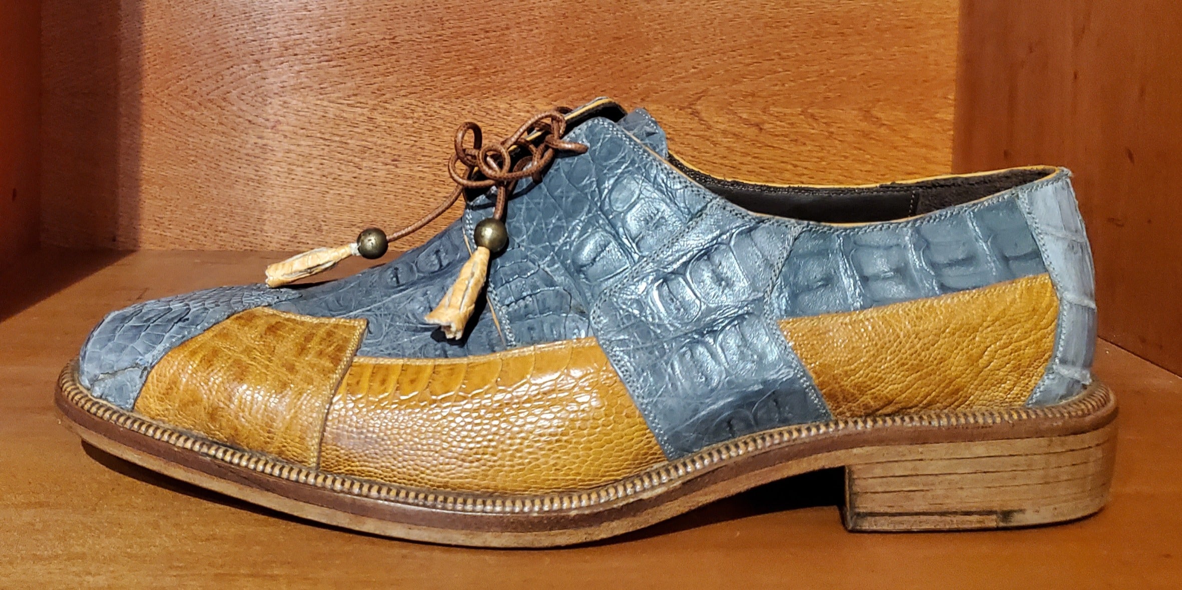 Crocodile & Ostrich Leg 007 US Men's 10.5 image 1