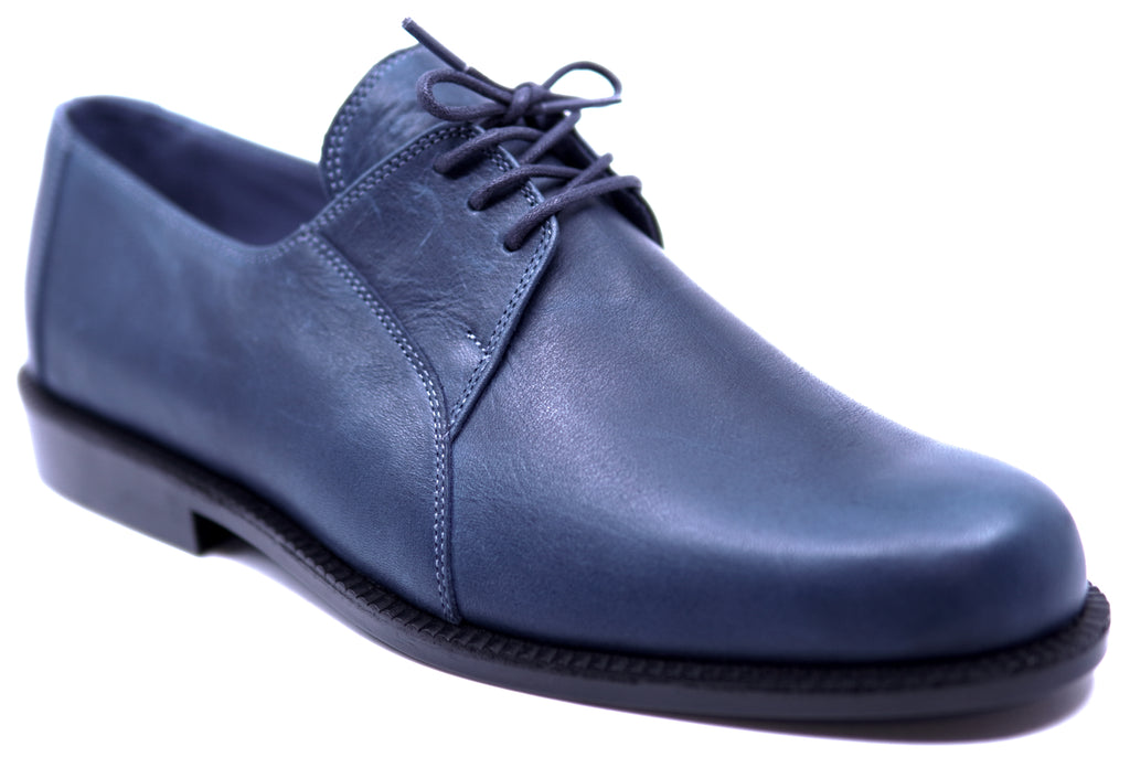 Full Navy-Blue Leather Dress Shoe image 2