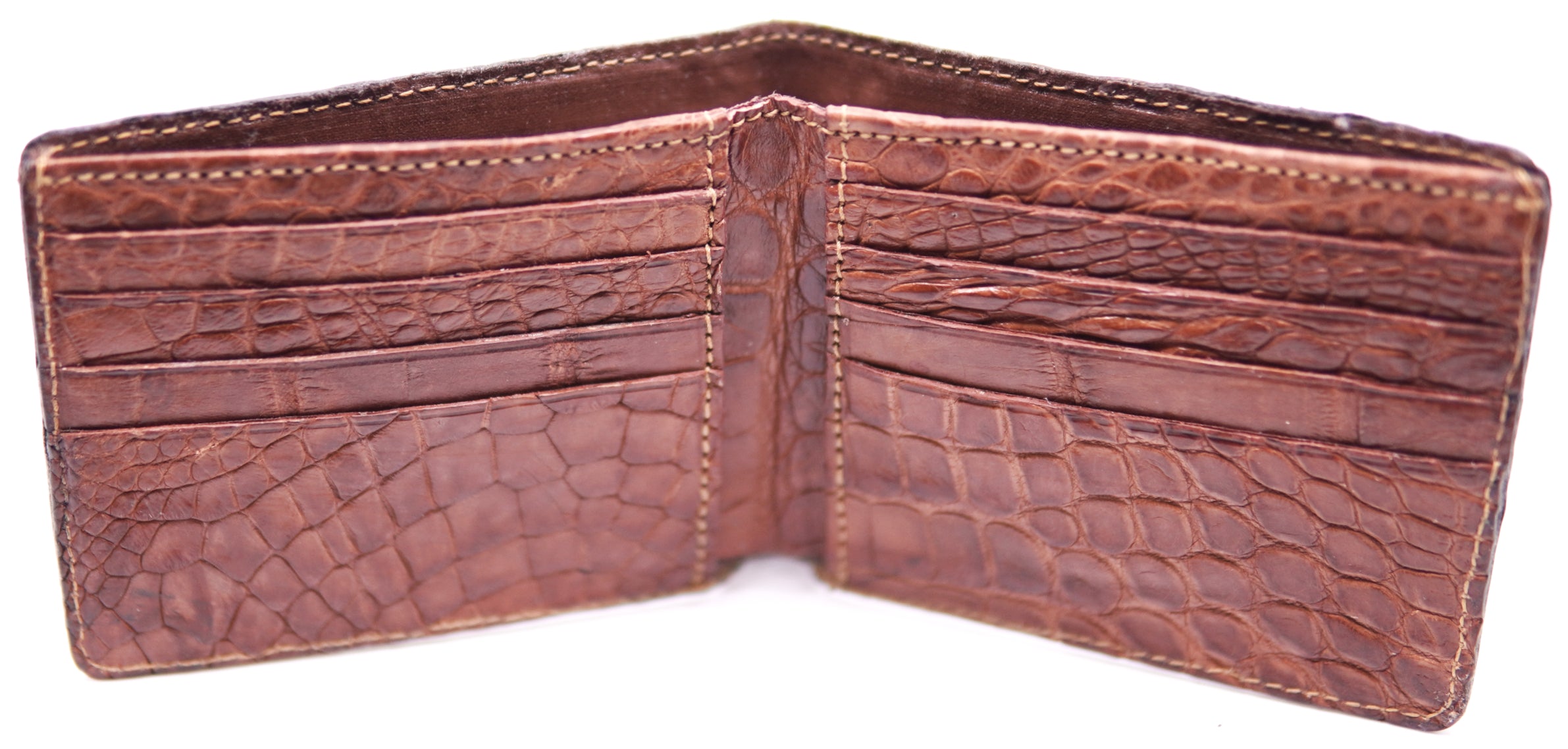 Genuine Alligator Bi- Fold Wallet image 2
