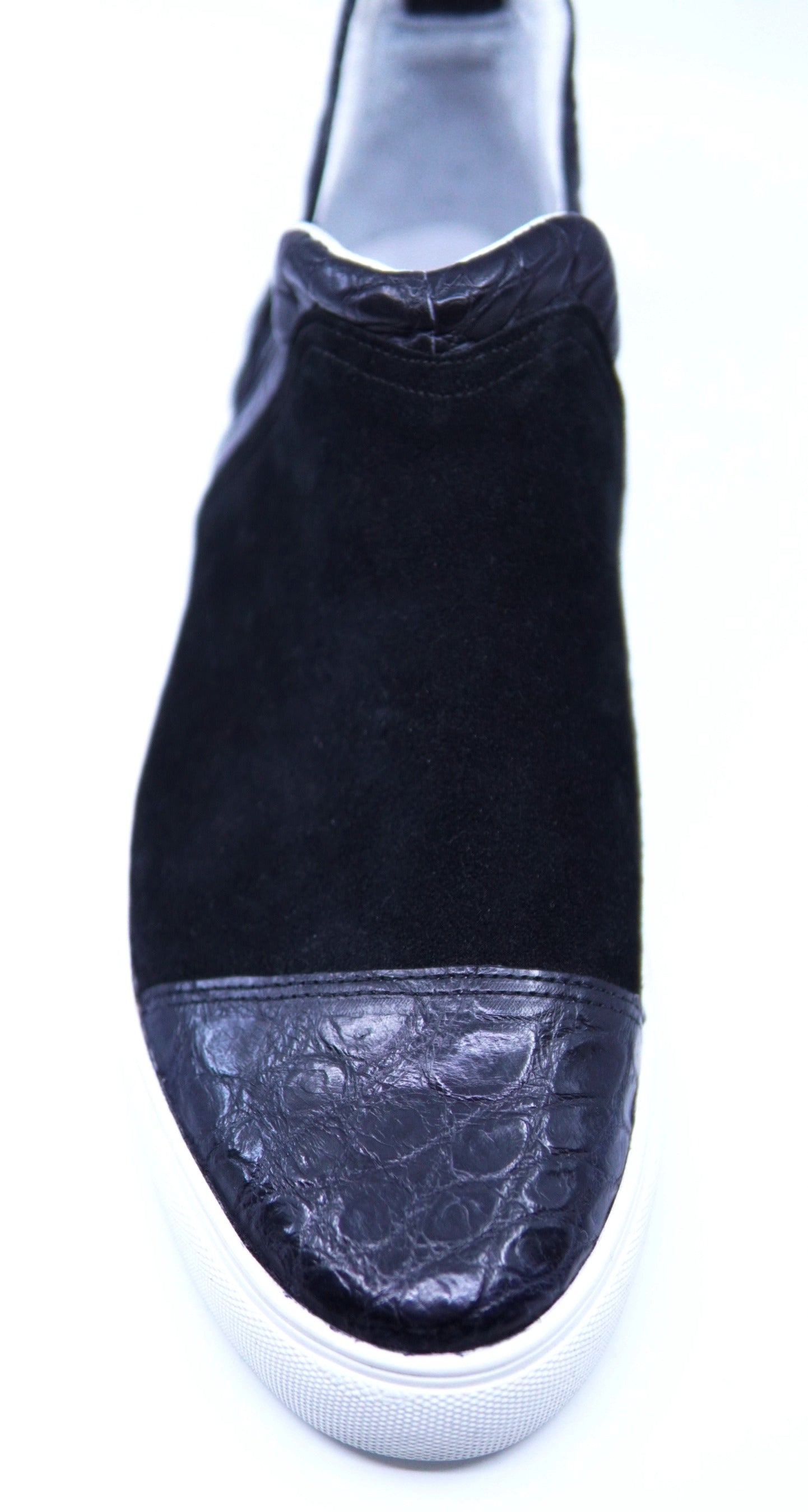 Suede & Alligator Chelsea Sneaker US Men's 11 image 1