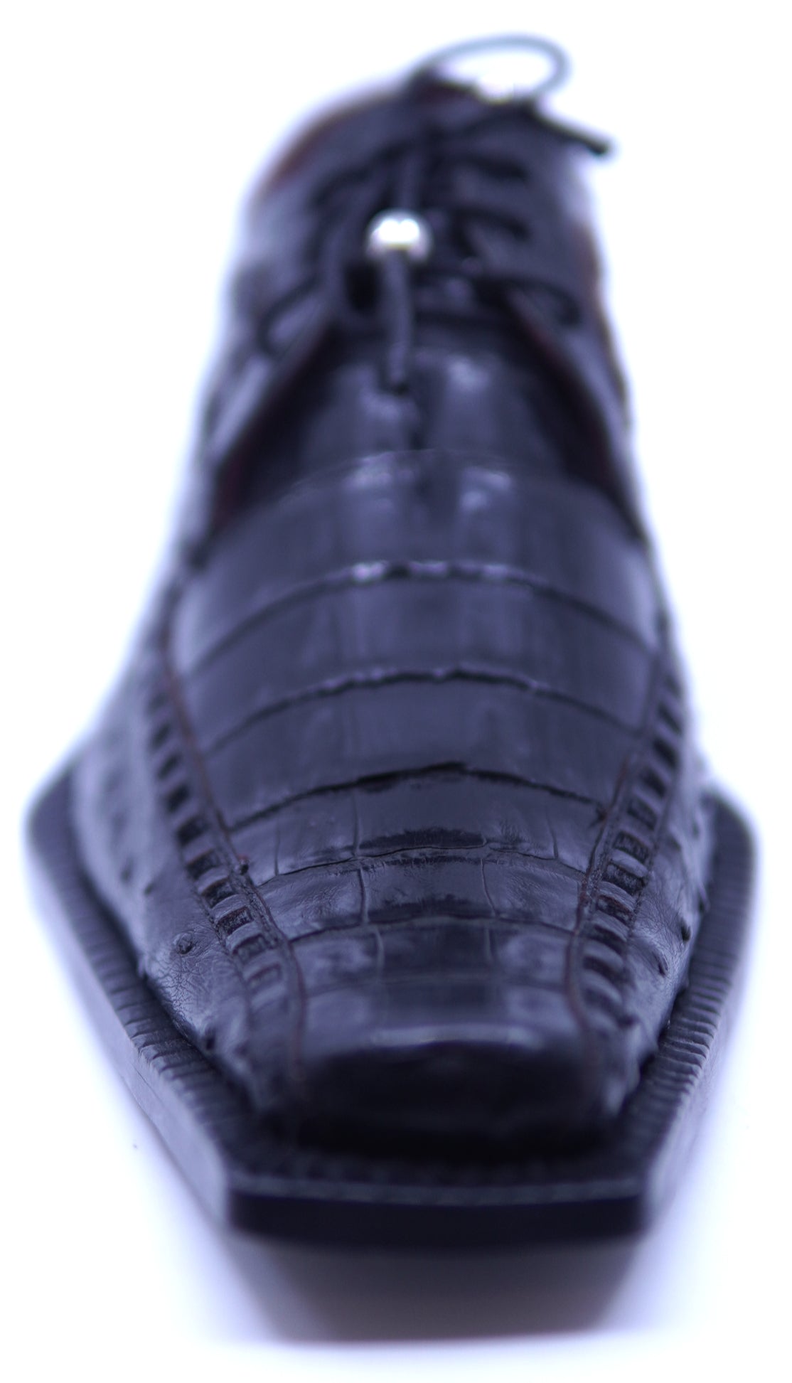 Genuine Alligator & Ostrich Pointed Toe Dress Shoe image 3