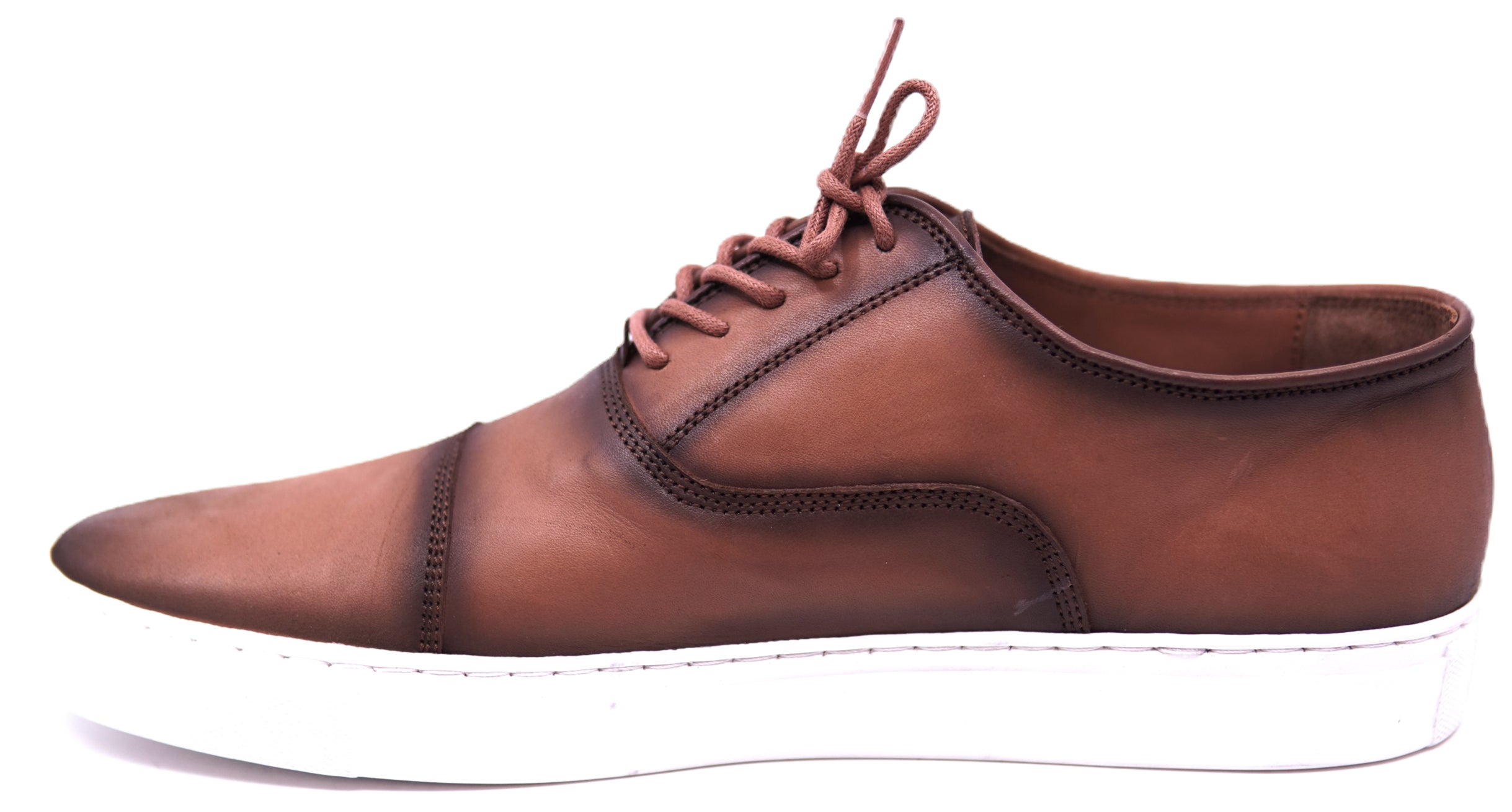 Full Cognac Leather Sneaker image 1