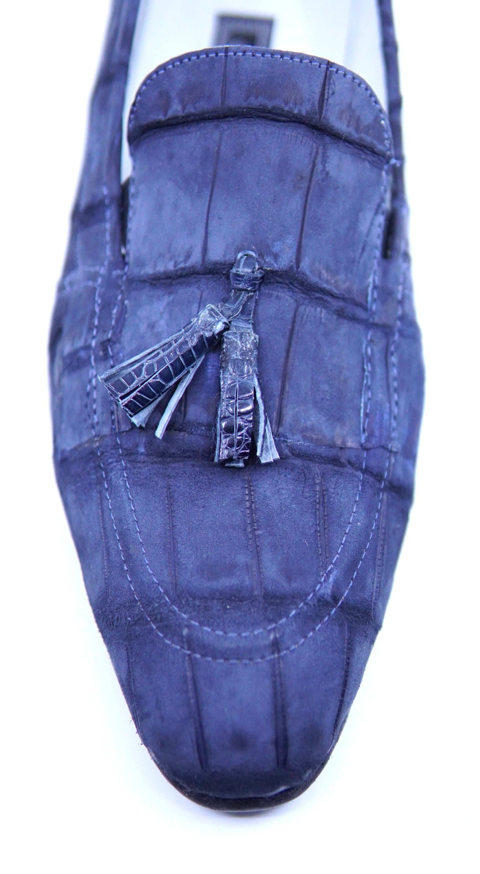 Full Suede Alligator Loafers US 13 image 1