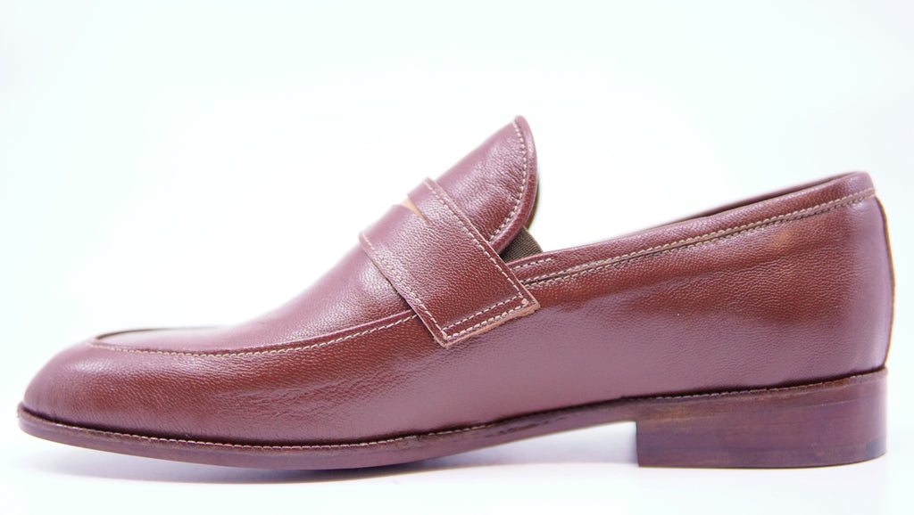 Cognac Leather Penny Loafer US 11 image 2