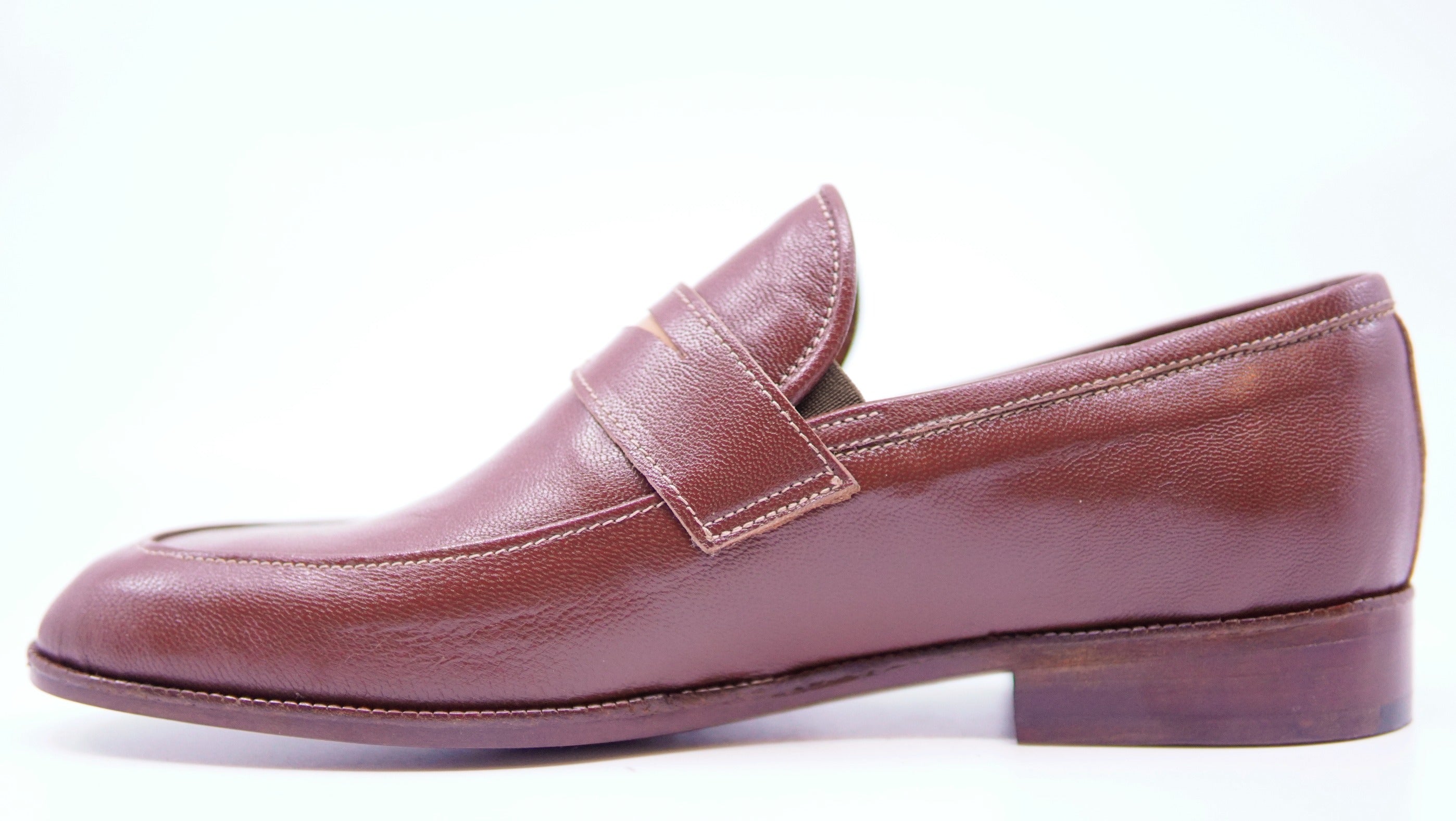 Cognac Leather Penny Loafer US 11 image 2